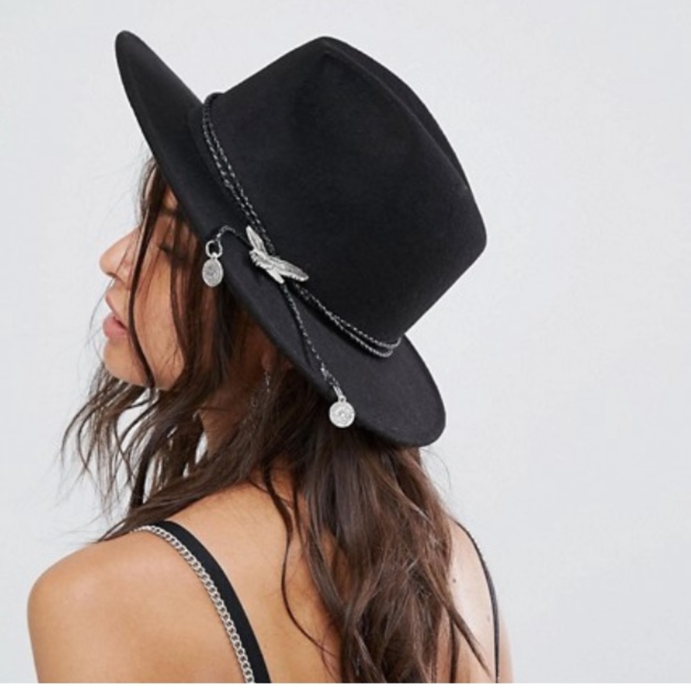 Fedora Hat With Eagle Detail -